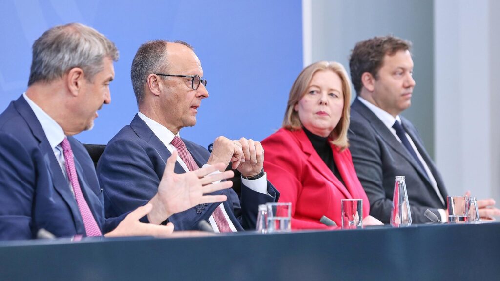 Pressekonferenz nach Koalitionsausschuss am 13.04.2026