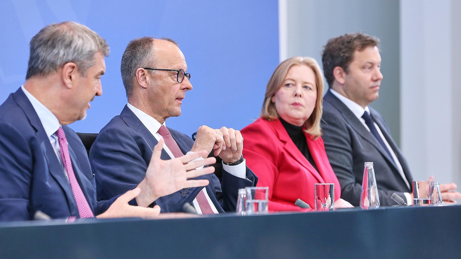 Pressekonferenz nach Koalitionsausschuss am 13.04.2026