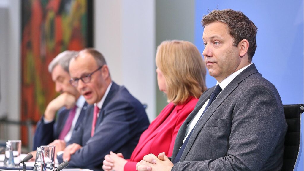 Pressekonferenz nach Koalitionsausschuss am 13.04.2026