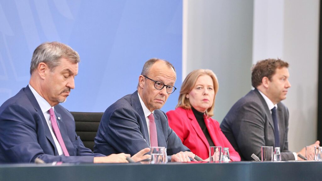Pressekonferenz nach Koalitionsausschuss am 13.04.2026