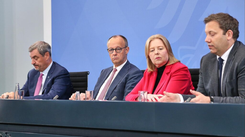 Pressekonferenz nach Koalitionsausschuss am 13.04.2026