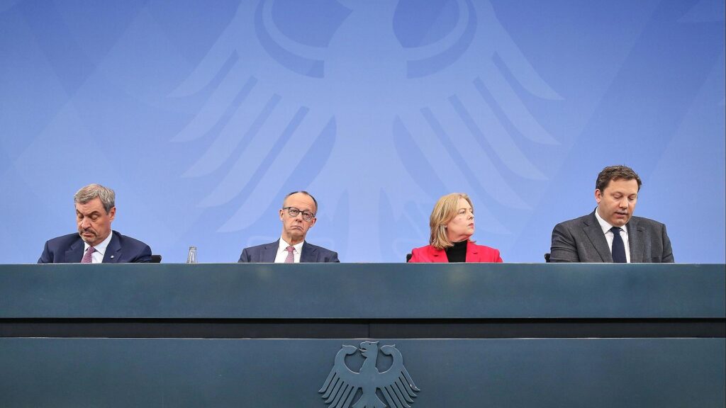 Pressekonferenz nach Koalitionsausschuss am 13.04.2026