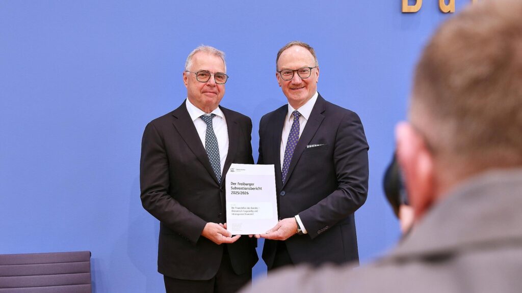 Vorstellung Freiburger Subventionsbericht zu Finanzhilfen des Bundes am 14.04.2026