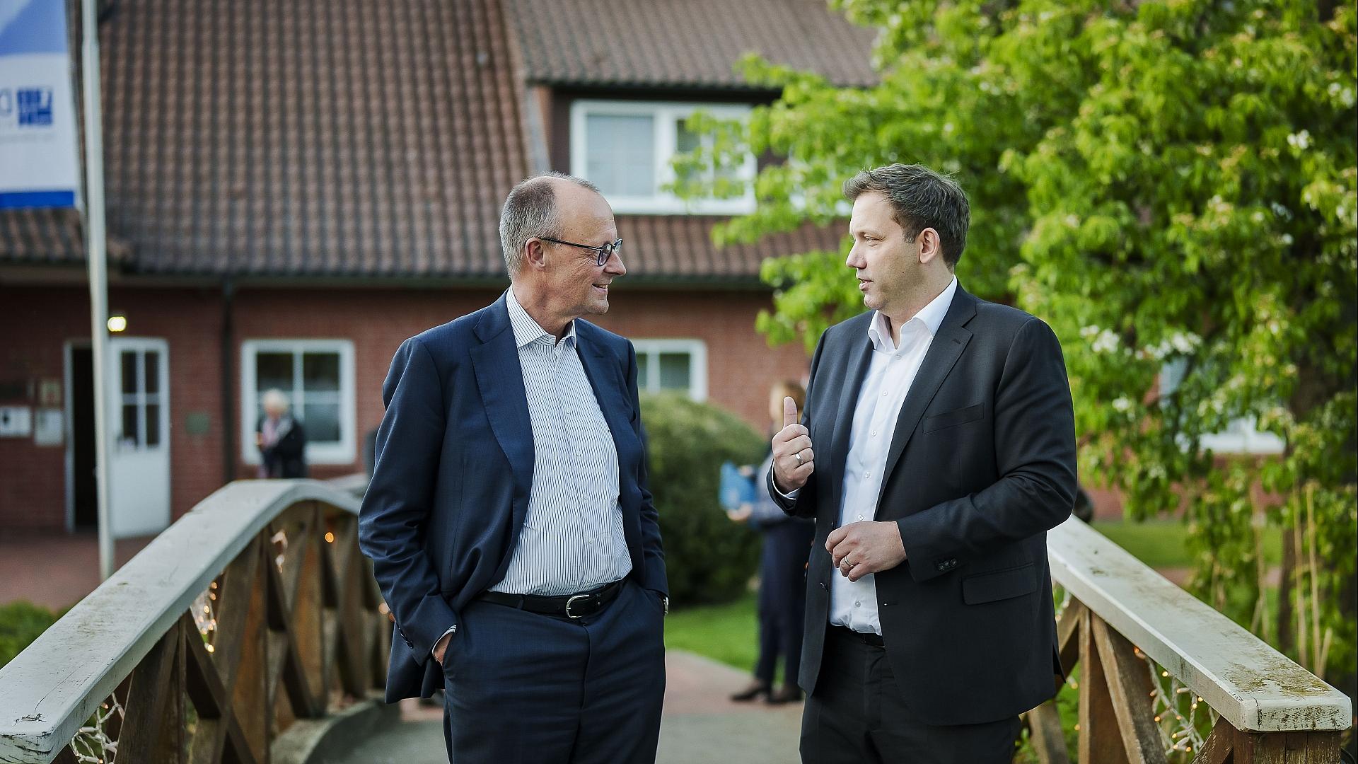 Friedrich Merz und Lars Klingbeil am 29.04.2026