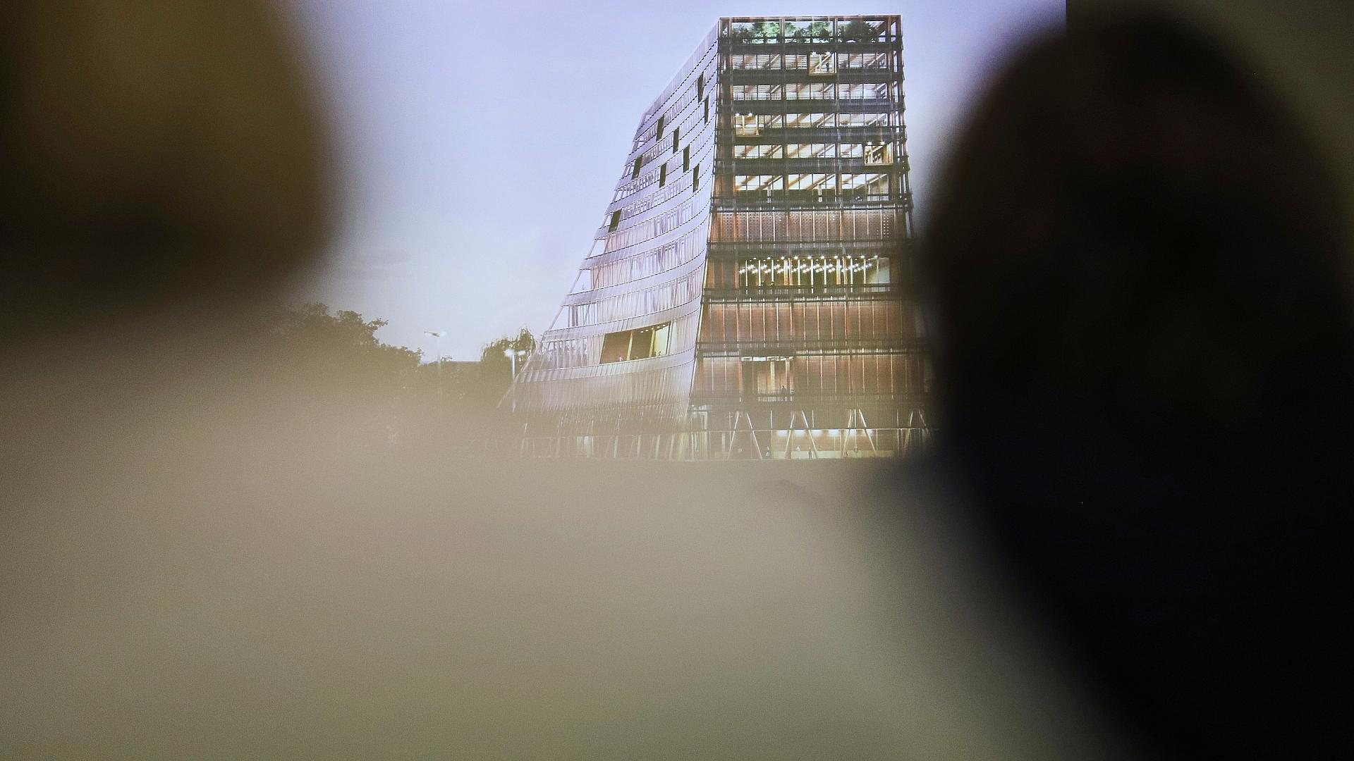 Abbildung des Siegerentwurfs des Zukunftszentrums (Archiv)