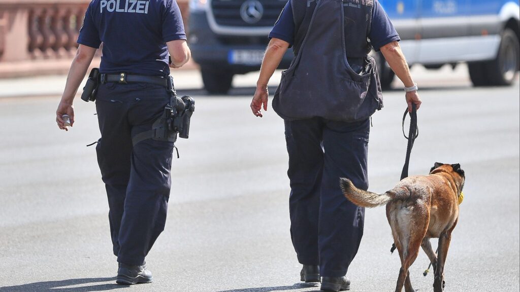 Polizistinnen mit Polizeihund (Archiv)