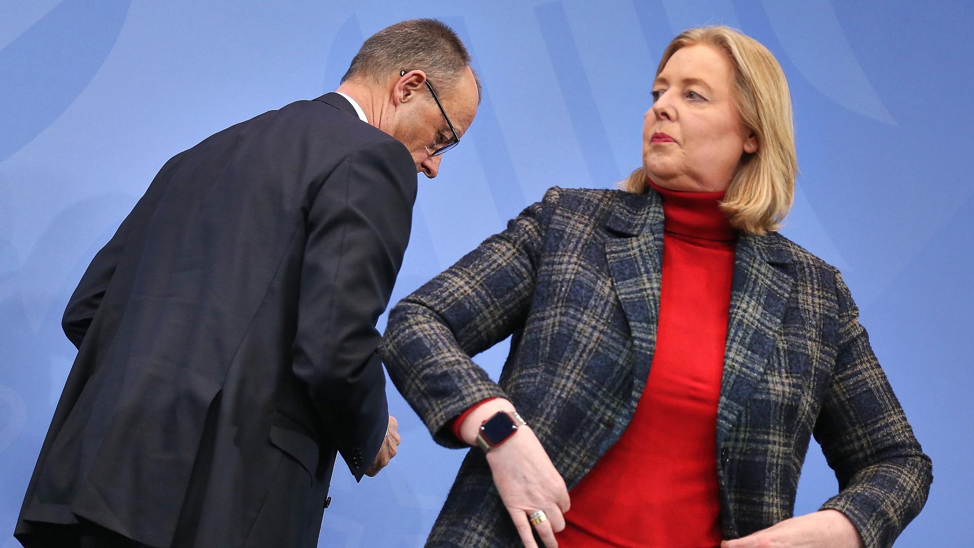 Friedrich Merz und Bärbel Bas (Archiv)