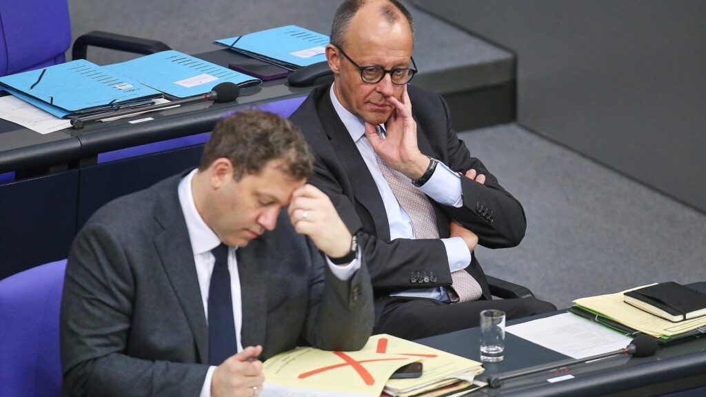 Lars Klingbeil und Friedrich Merz (Archiv)