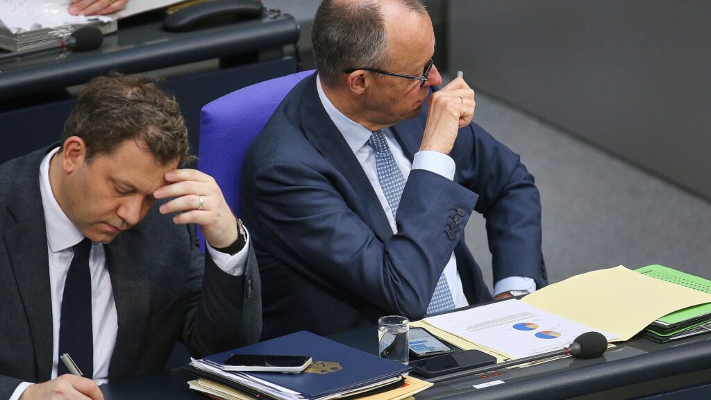 Lars Klingbeil und Friedrich Merz (Archiv)