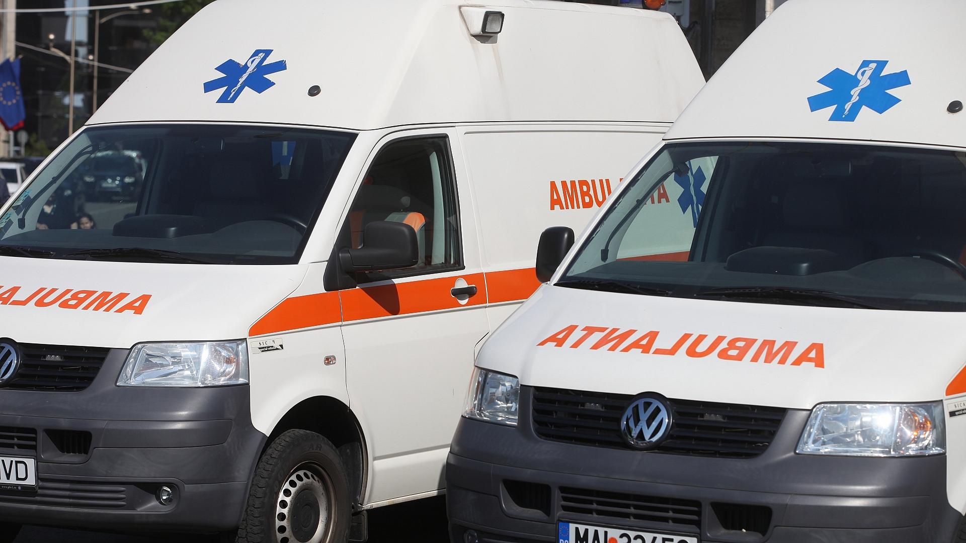 Russische Drohne in rumänisches Hochhaus eingeschlagen 1 Rettungswagen in Rumänien (Archiv)