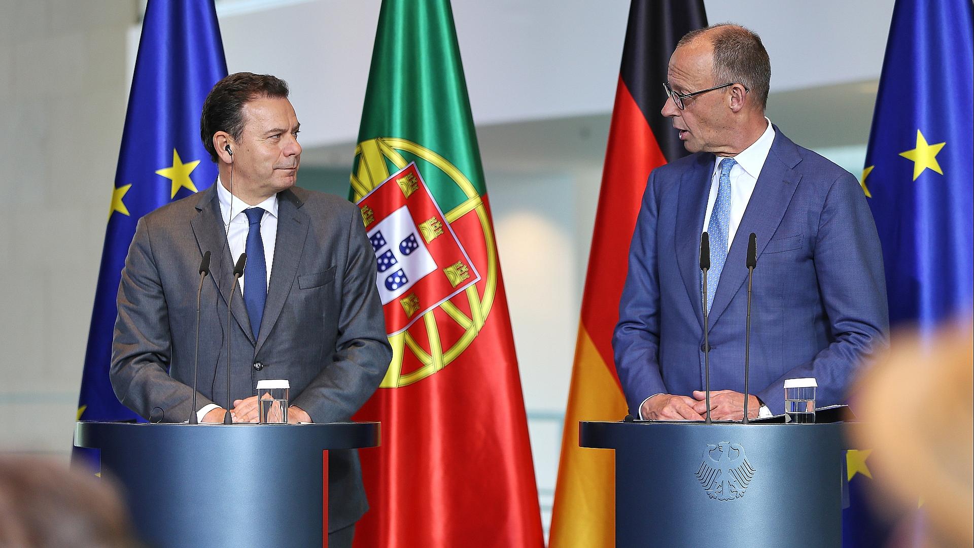 Luis Montenegro und Friedrich Merz am 05.05.2026