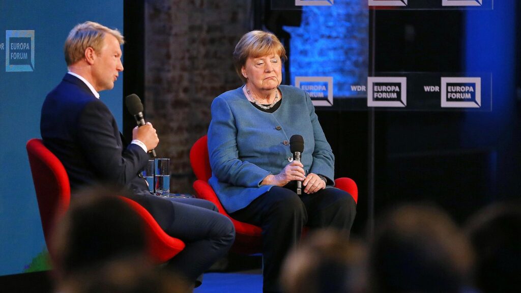 Markus Preiß und Angela Merkel am 18.05.2026