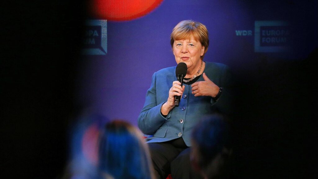 Wagenknecht unterstützt Merkels Forderung nach mehr Diplomatie 15 Angela Merkel am 18.05.2026