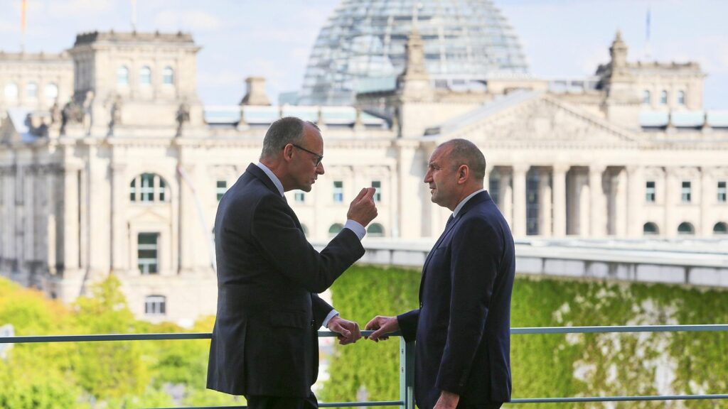 Friedrich Merz und Rumen Radew am 18.05.2026