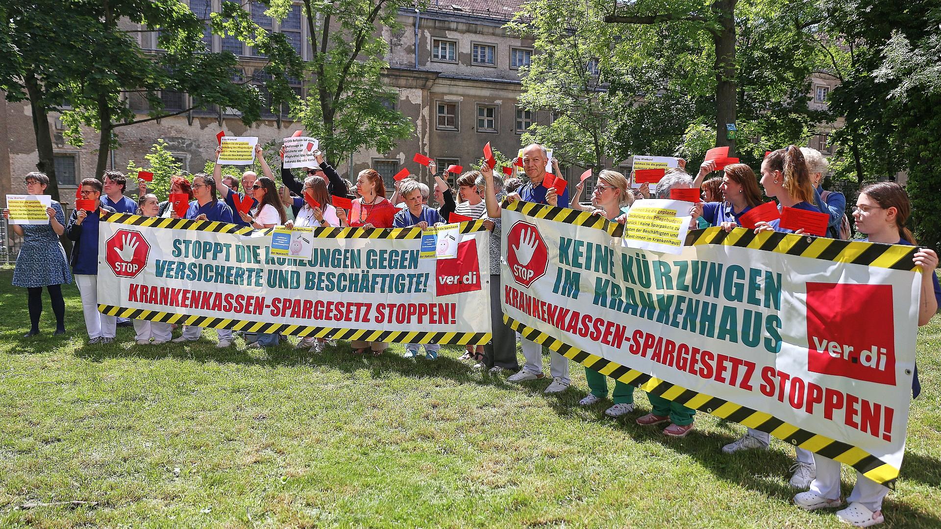 Bundesweiter "Klinikaufstand" gegen Warkens Kürzungspläne 1 Verdi-Proteste am 28.05.2026