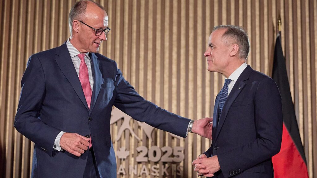 Friedrich Merz und Mark Carney (Archiv)
