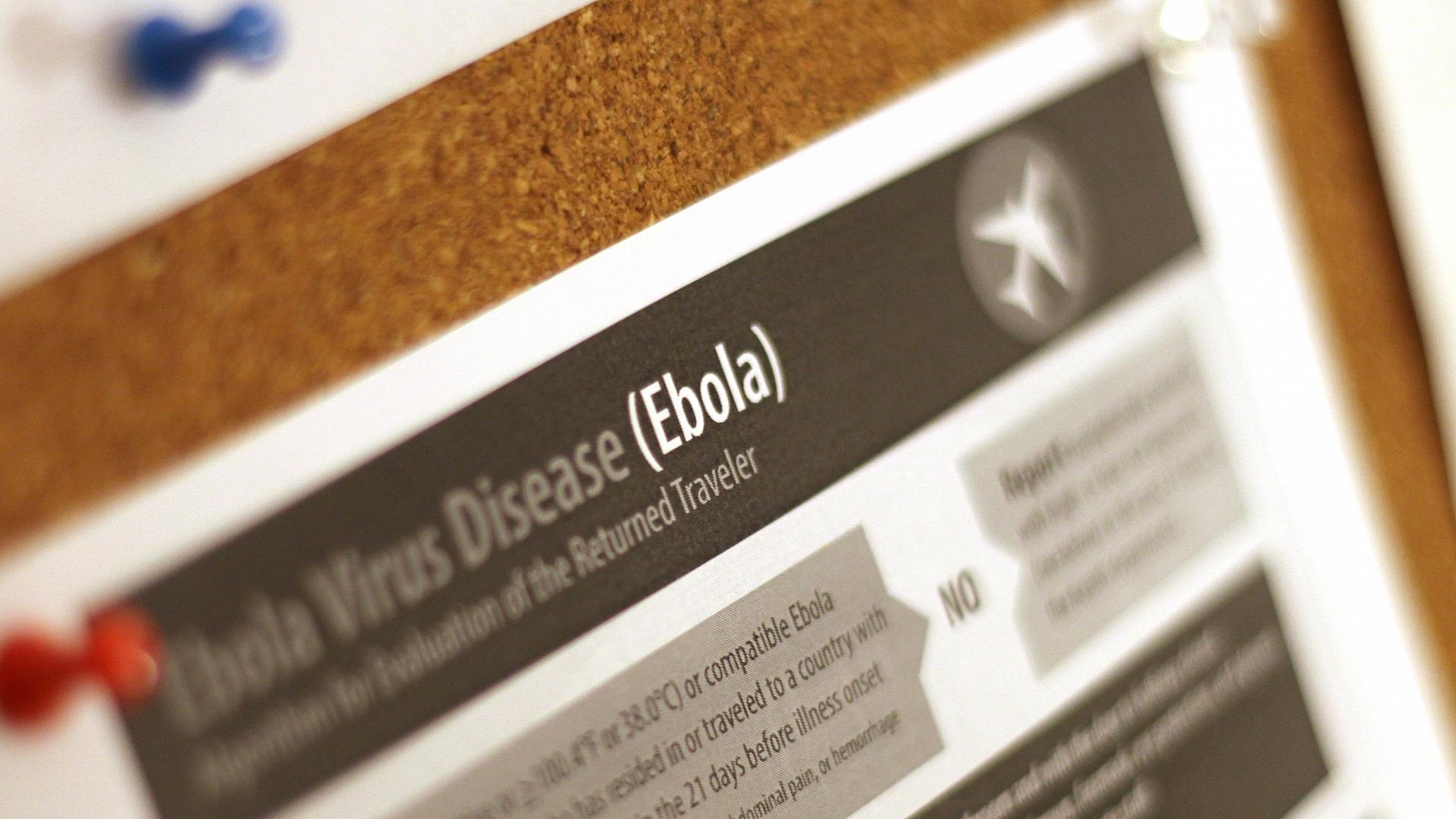 Ebola-Hinweisplakat (Archiv)