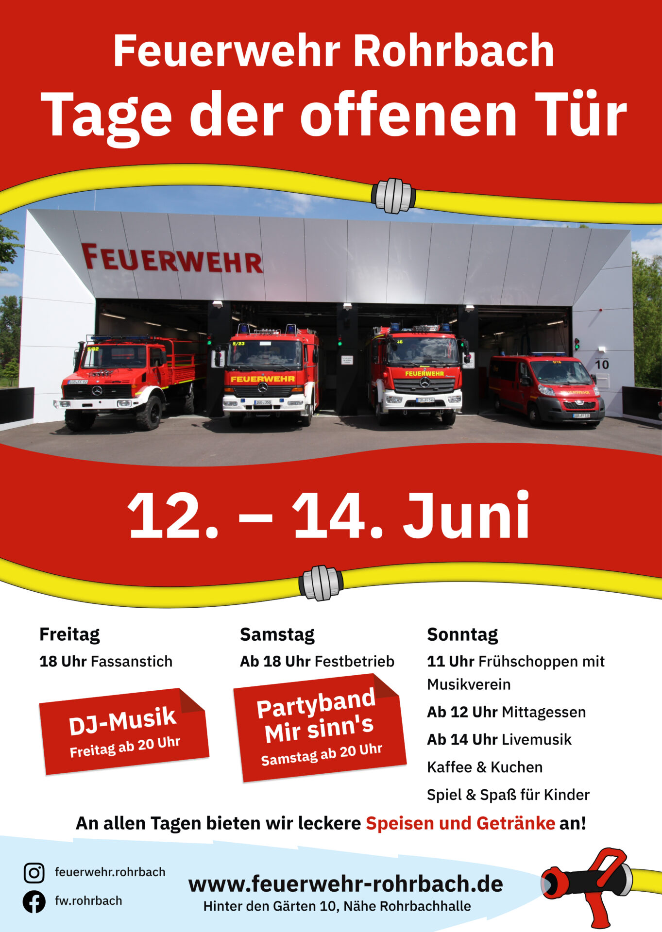 Freiwillige Feuerwehr Rohrbach öffnet drei Tage lang ihre Tore 1 Aktuelles aus St. Ingbert | Bild: Stadt St. Ingbert Tage der offenen Tür bei der Freiwilligen Feuerwehr in Rohrbach vom 12.-14. Juni