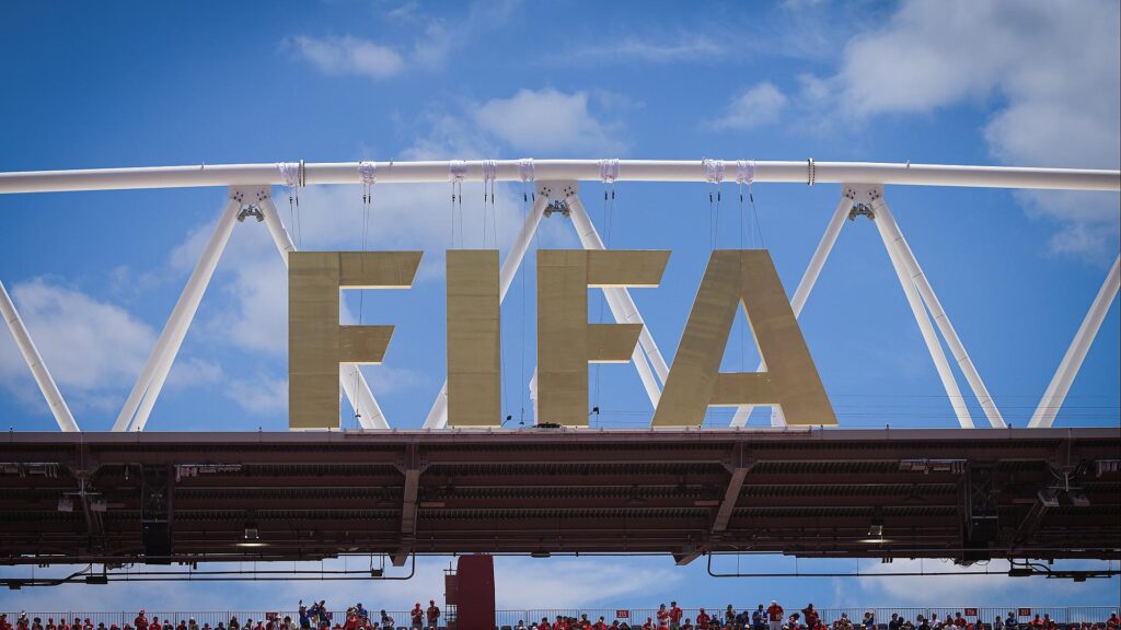 Fifa-Logo bei der Fußball-WM 2026 (Archiv)