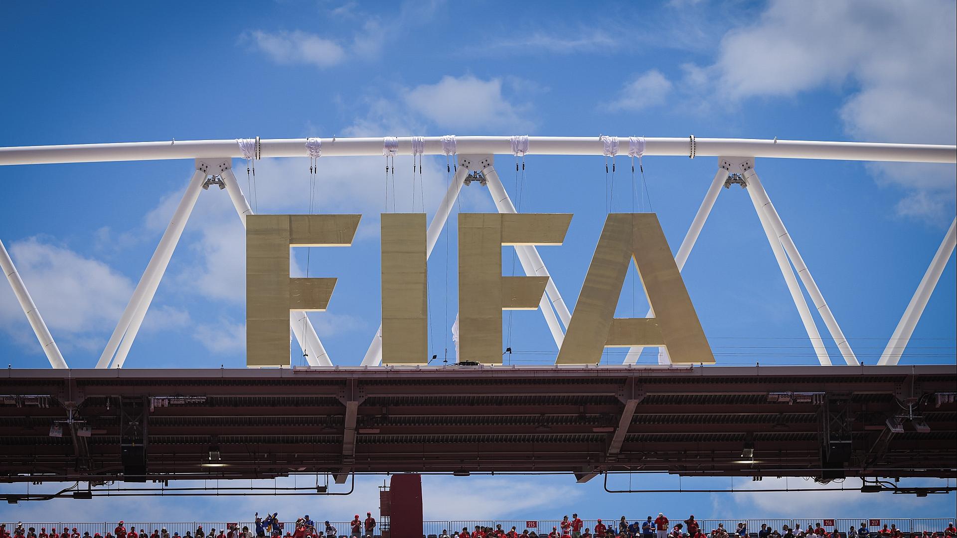 Fußball-WM: Schottland schlägt Haiti 1 Fifa-Logo bei der Fußball-WM 2026 (Archiv)