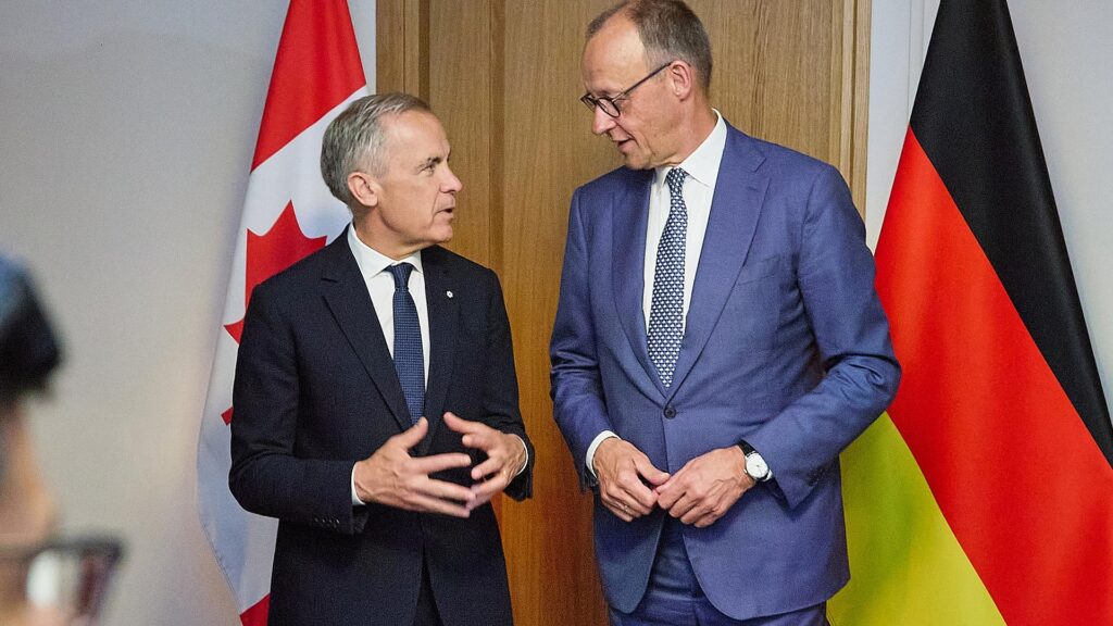 Mark Carney und Friedrich Merz am 17.06.2026