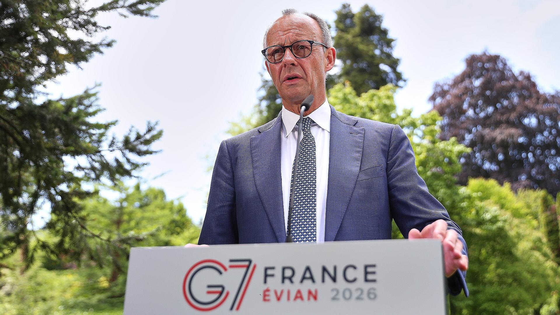 Merz zieht positive Bilanz zum G7-Gipfel 1 Friedrich Merz am 17.06.2026