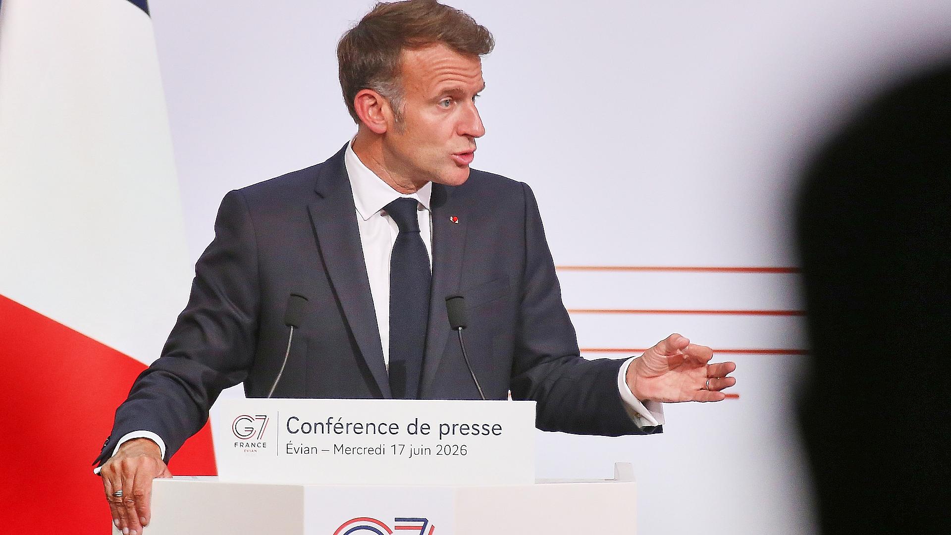 Macron zufrieden mit Ergebnissen von G7-Gipfel 1 Emmanuel Macron am 17.06.2026
