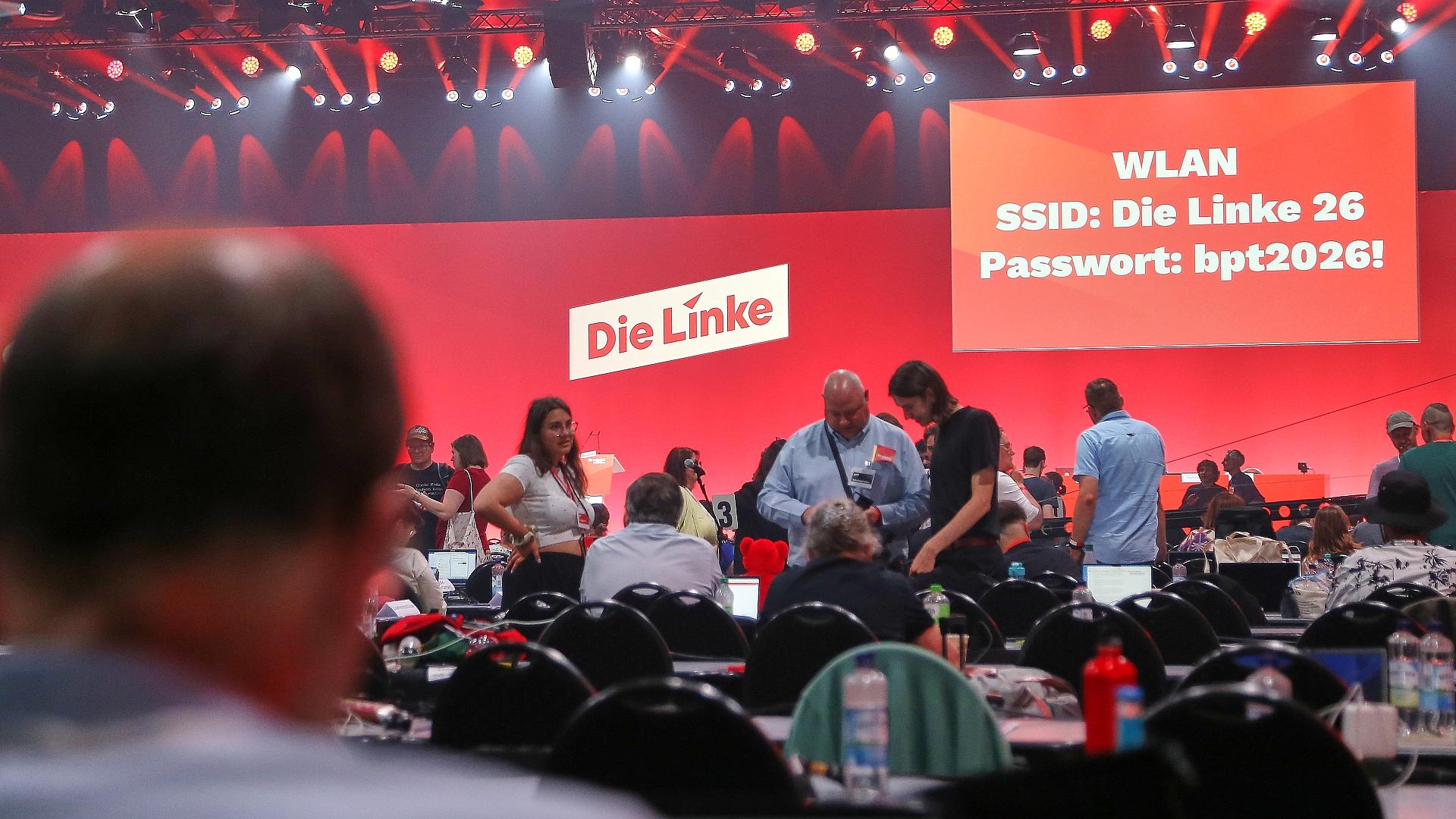 Linke startet Parteitag in Potsdam 1 Parteitag der Linkspartei am 19.06.2026
