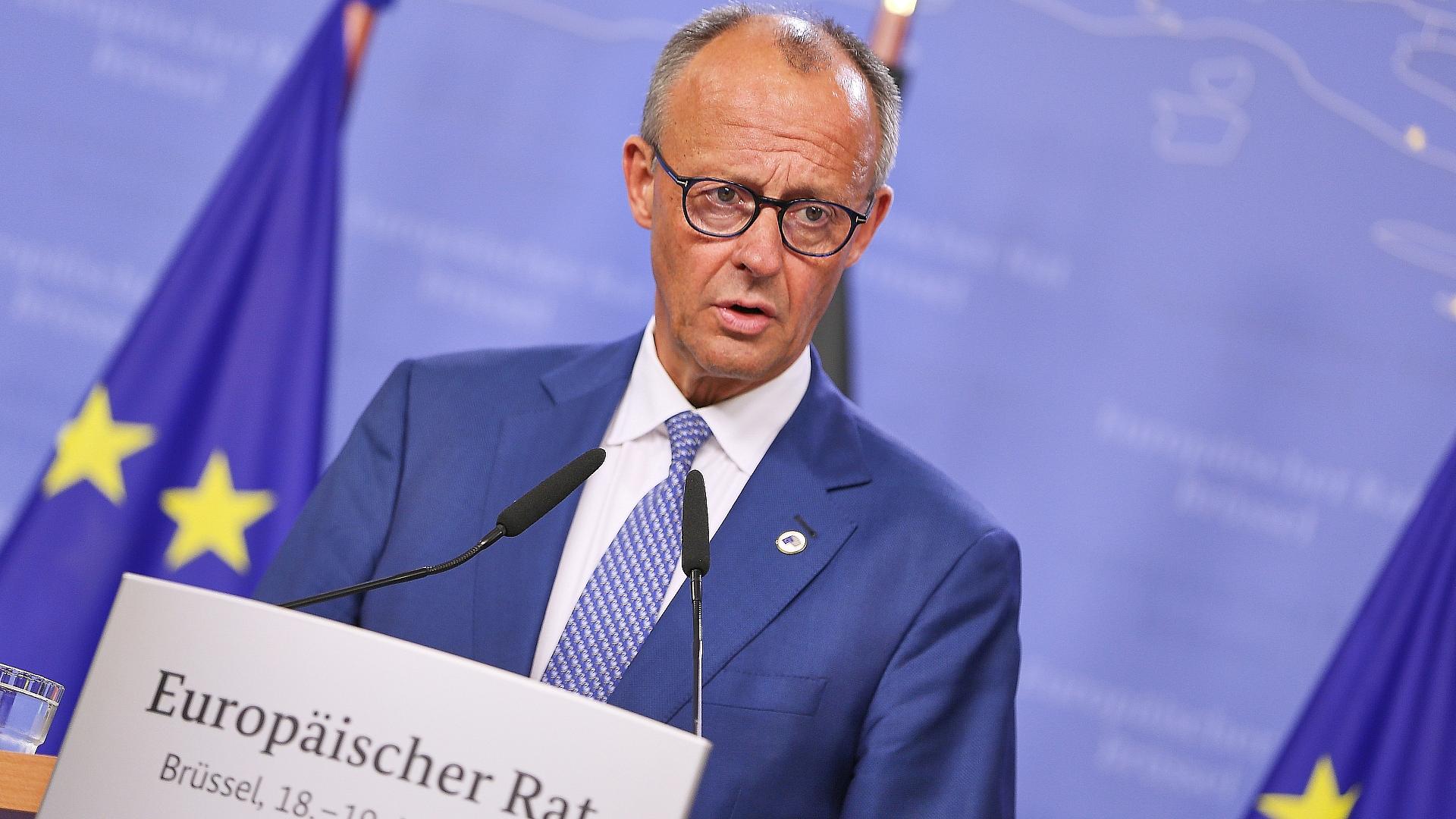 Merz zieht nach EU-Rat gemischte Bilanz - Schuldenstreit ungelöst 1 Friedrich Merz am 19.06.2026