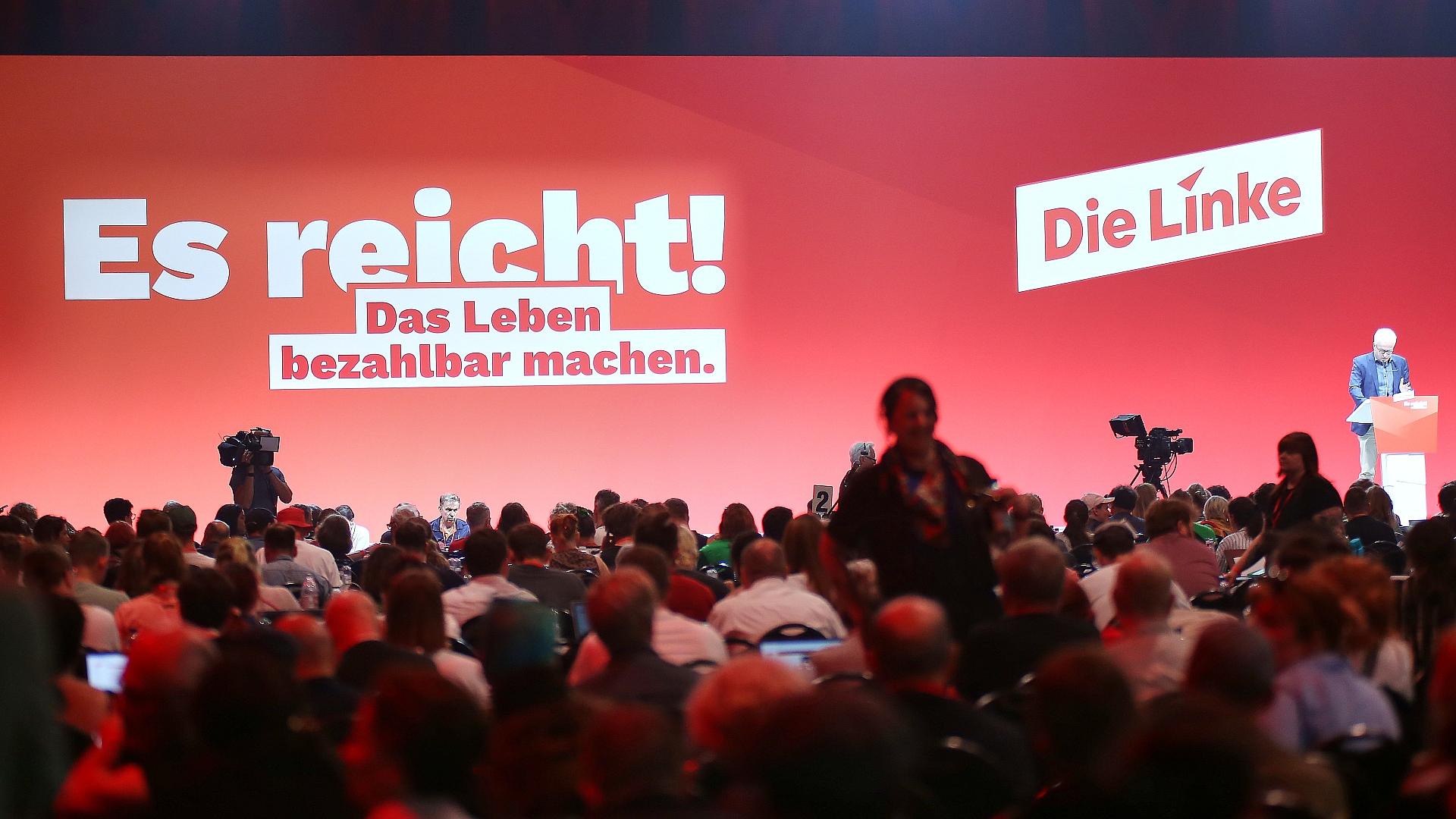 Linke schließt Parteitag ab - Debatte über Gehaltsdeckel erwartet 1 Bundesparteitag der Linkspartei im Juni 2026