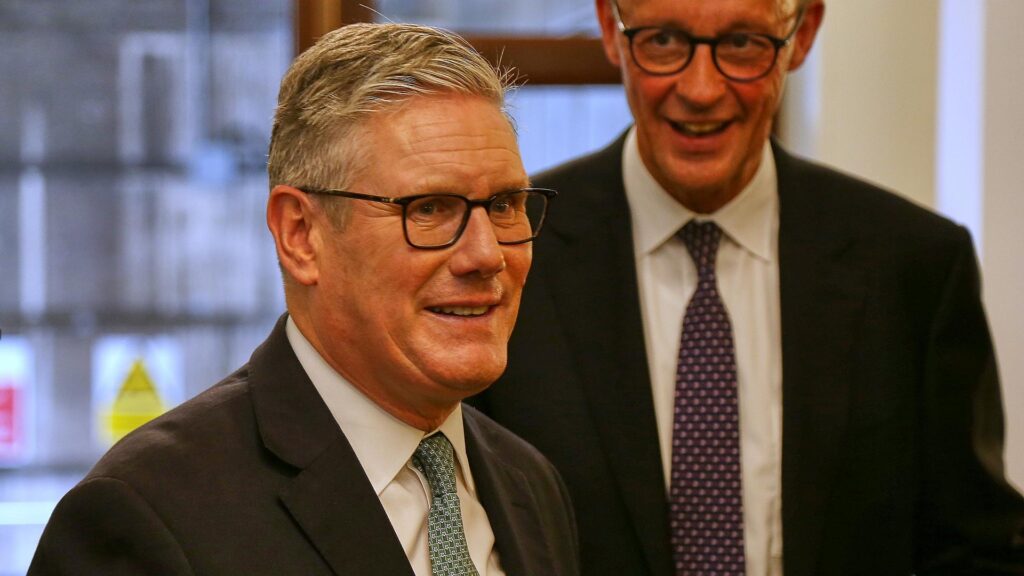 Keir Starmer und Friedrich Merz (Archiv)