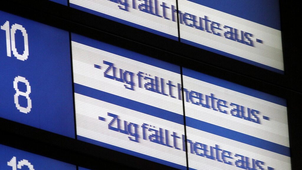 Zugausfälle bei der Bahn (Archiv)
