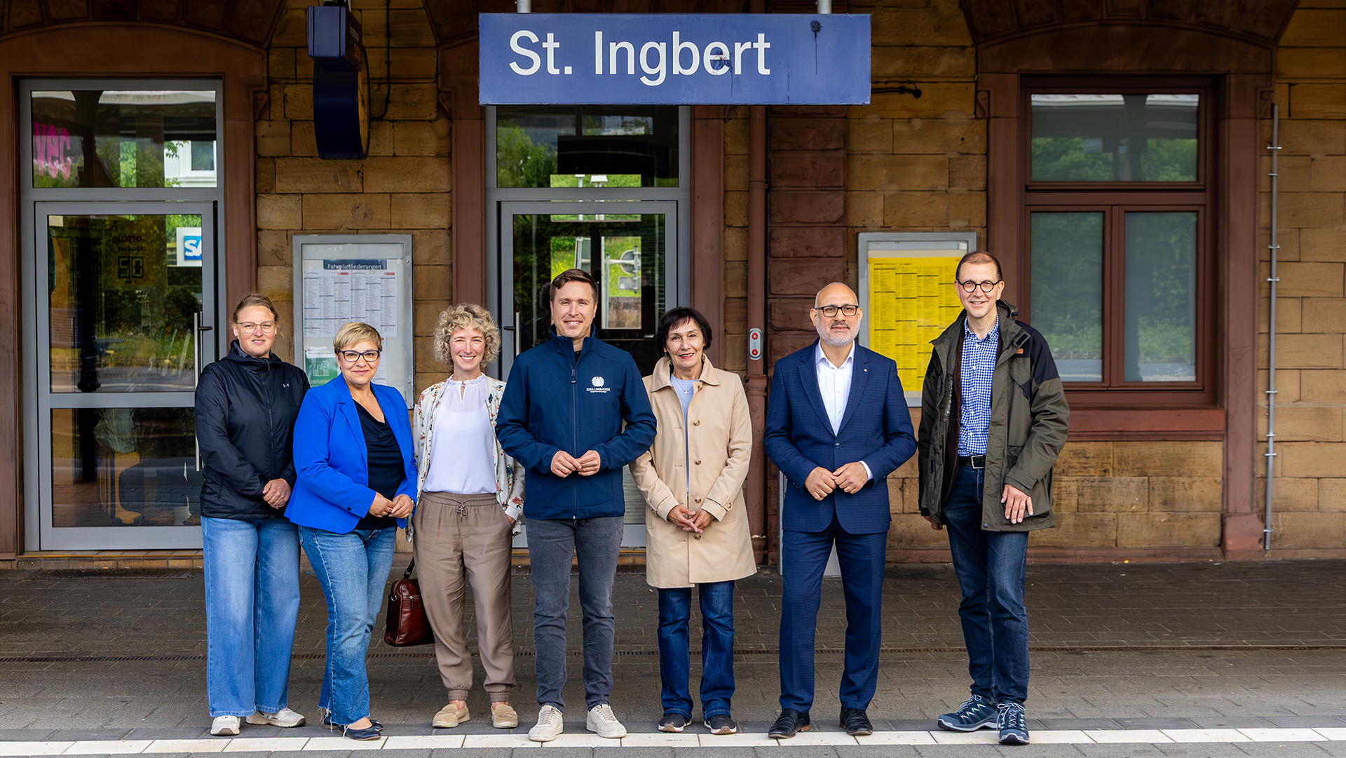 Stadt und Bahn beraten über Zukunft des St. Ingberter Bahnhofs 1 Aktuelles aus St. Ingbert | Bild: Stadt St. Ingbert Austausch zur Zukunft des St. Ingberter Bahnhofs