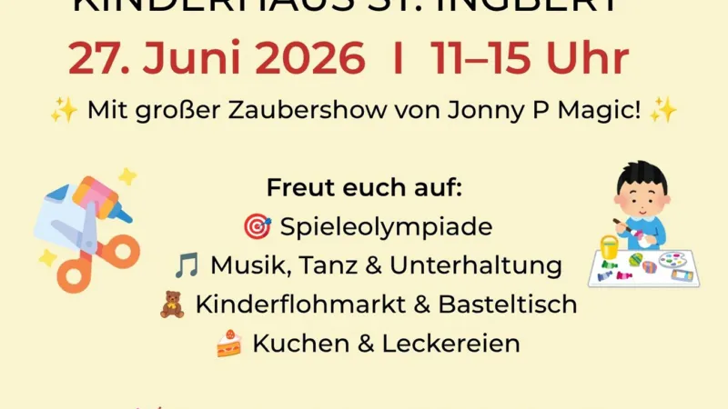 Kinderhaus St. Ingbert wird 20 – Fest am 27. Juni