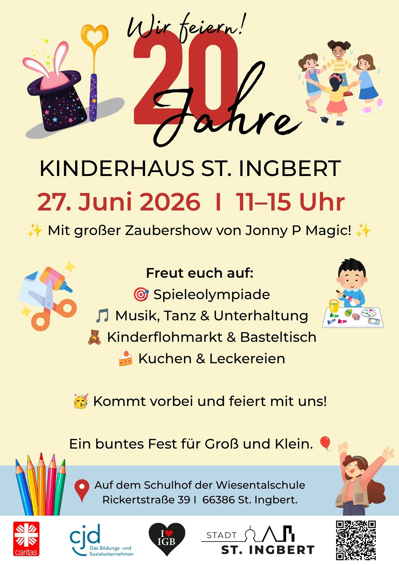 Kinderhaus St. Ingbert wird 20 – Fest am 27. Juni 1 Aktuelles aus St. Ingbert | Bild: Stadt St. Ingbert News & Nachrichten