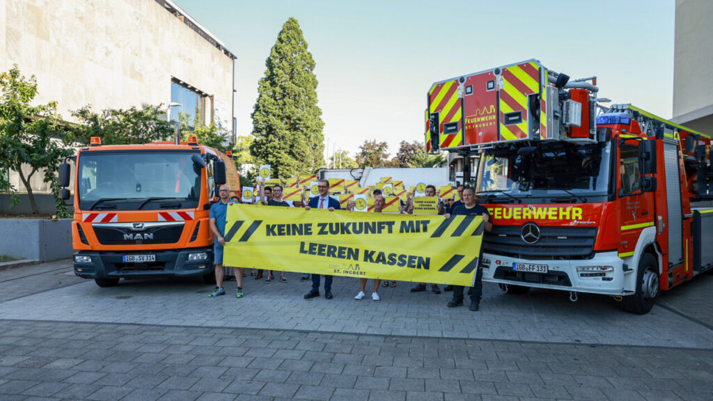 Aktuelles aus St. Ingbert | Bild: Stadt St. Ingbert Bundesweiter Aktionstag „Kommunen am Limit“: Stadt St. Ingbert setzt Zeichen für handlungsfähige Kommunen