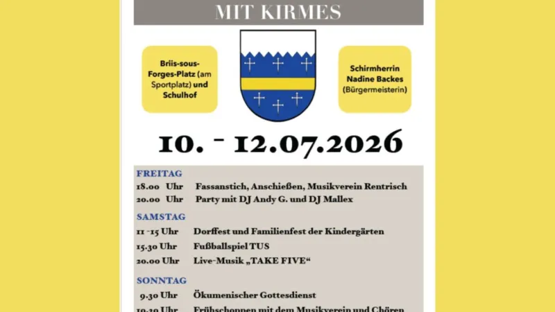 41. Dorffest Rentrisch: Drei Tage Programm vom 10. bis 12. Juli