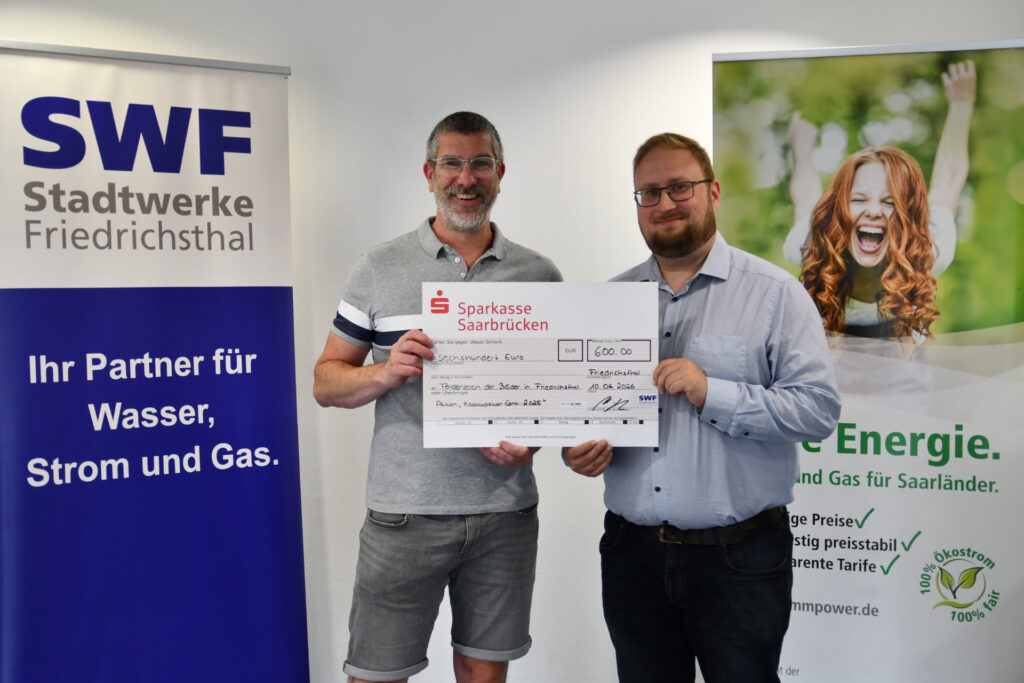 Stadtwerke Friedrichsthal stärken zehn Friedrichsthaler Einrichtungen mit 6.000 Euro 10 Foerderv Baeder