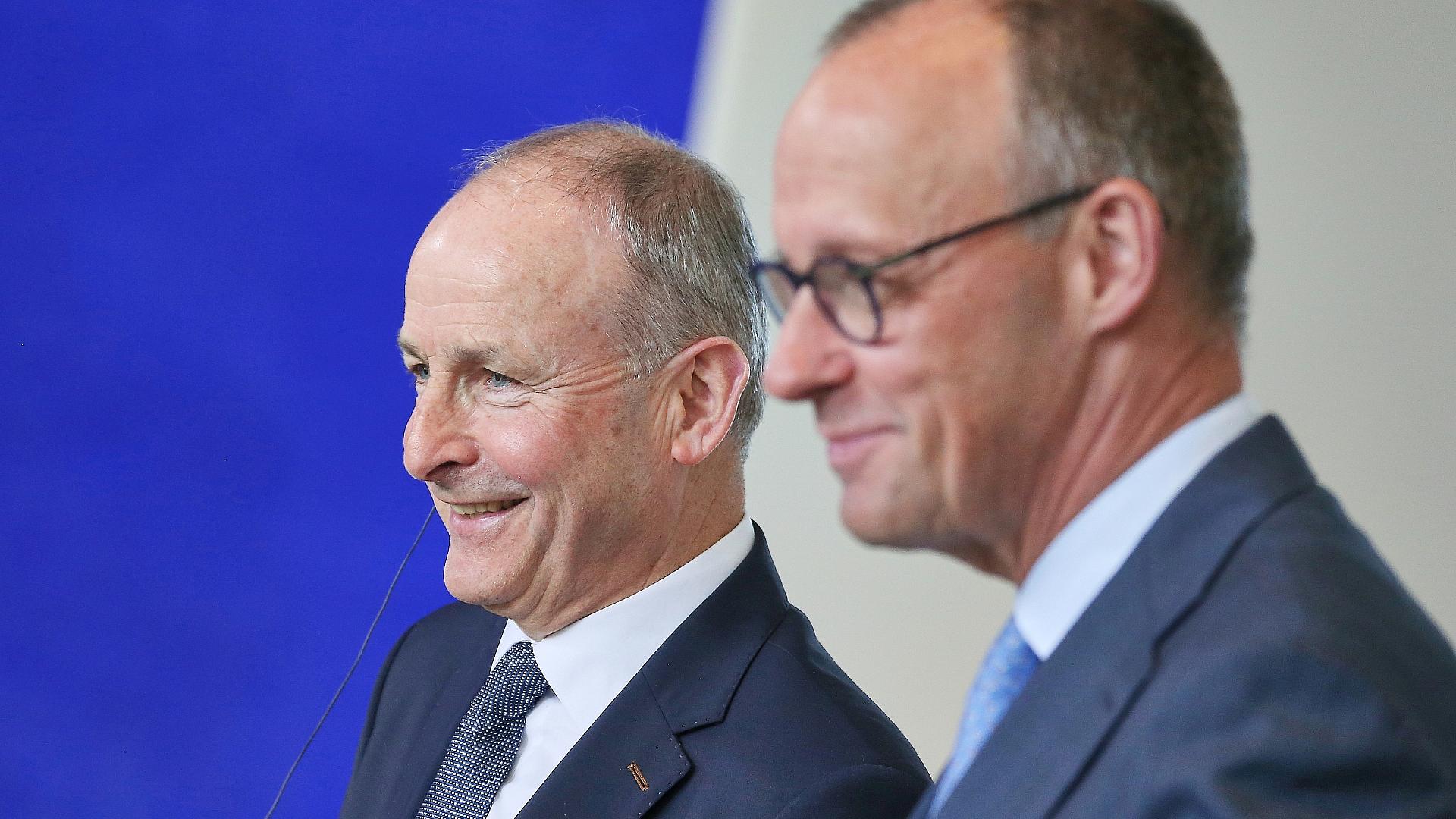 Micheál Martin und Friedrich Merz (Archiv)