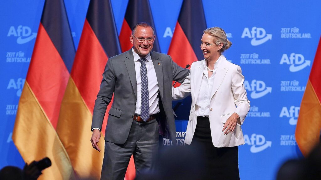 Tino Chrupalla und Alice Weidel am 05.07.2026