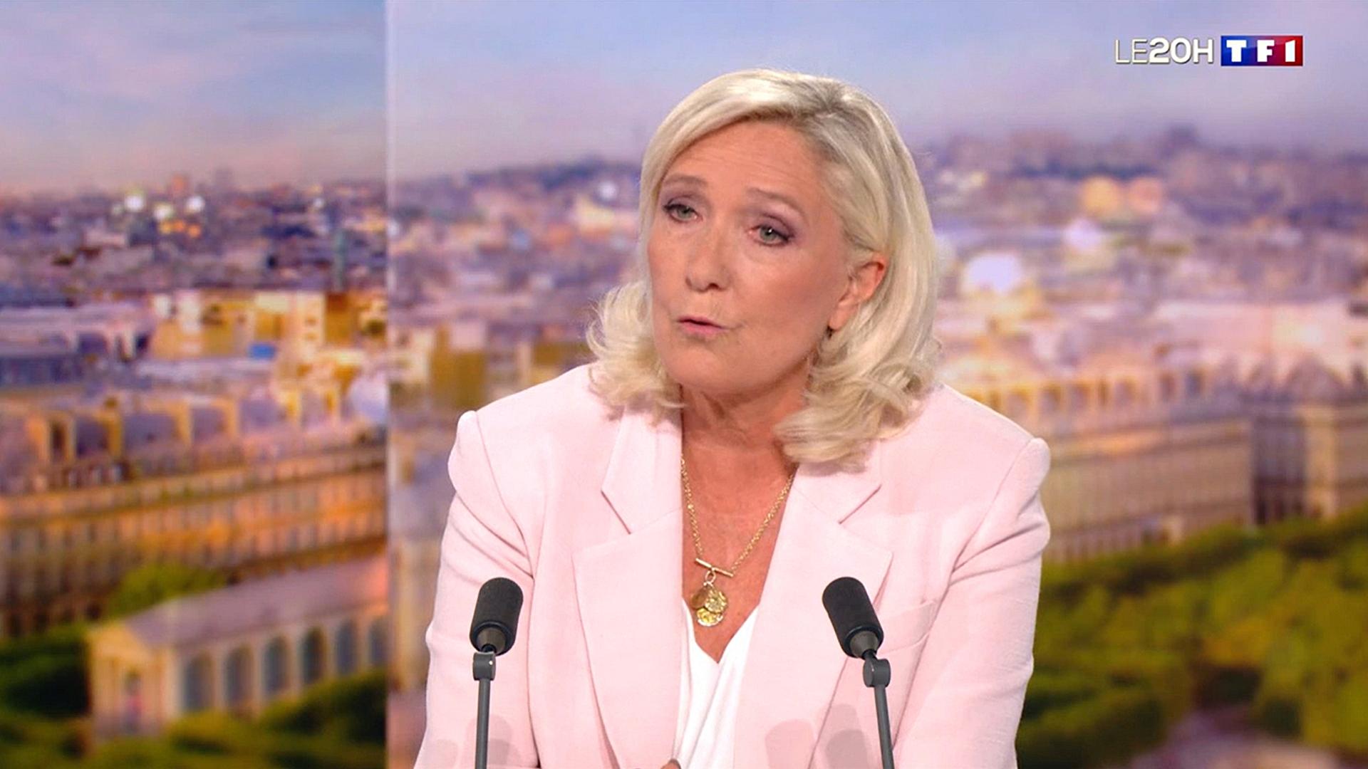 Frankreich: Le Pen will zur Präsidentschaftswahl 2027 antreten 1 Marine Le Pen im Interview auf TF1 am 07.07.2026