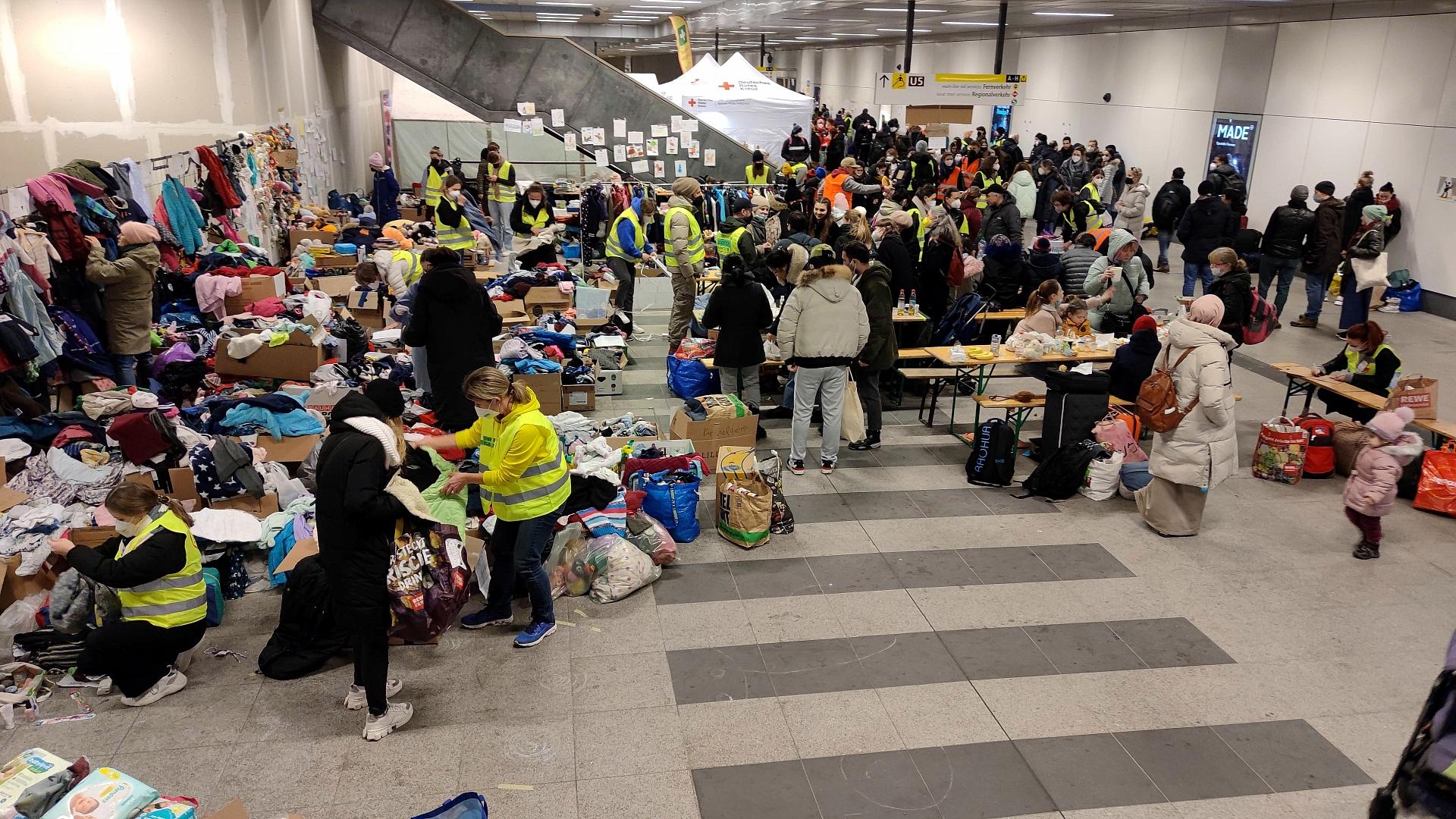 Hilfsgüter für Flüchtlinge aus der Ukraine in Deutschland (Archiv)