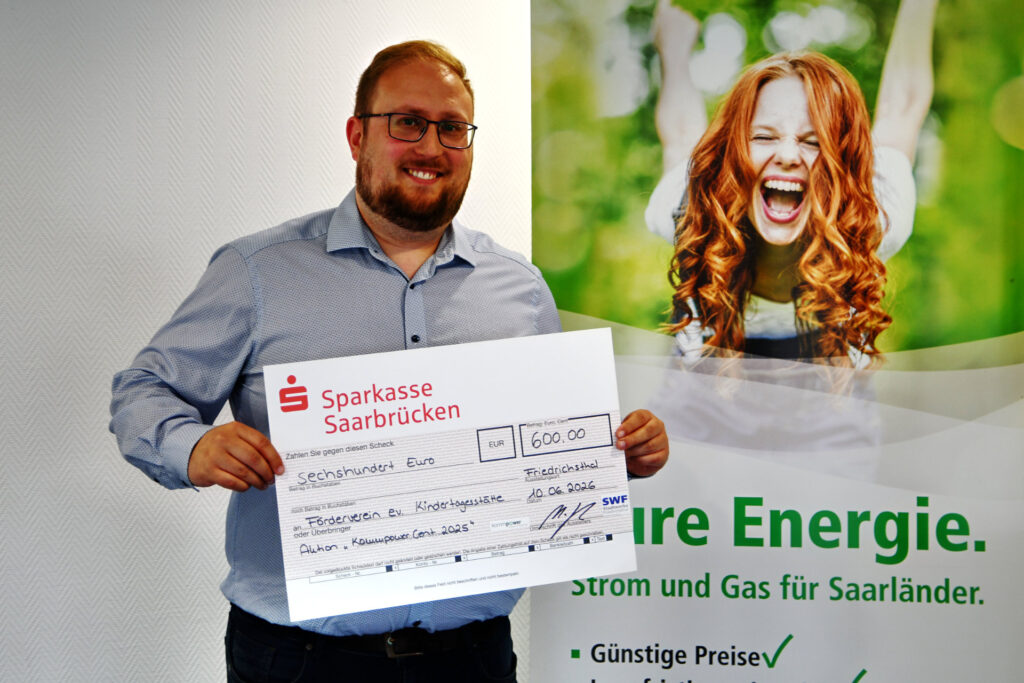 Stadtwerke Friedrichsthal stärken zehn Friedrichsthaler Einrichtungen mit 6.000 Euro 8 foerderver. ev kita