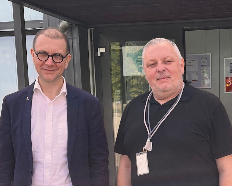 Stellenabbau bei Festo: Oberbürgermeister Meyer im Gespräch mit Betriebsrat 1 Aktuelles aus St. Ingbert | Bild: Stadt St. Ingbert Oberbürgermeister Dr. Ulli Meyer im Austausch mit Festo zum geplanten Stellenabbau