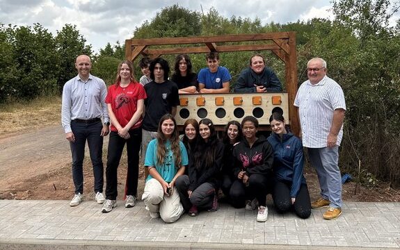 Internationales Workcamp in Schiffweiler beendet 3 Aktuelles vom Landkreis Neunkirchen | Bild: Landkreis Neunkirchen image-7397
