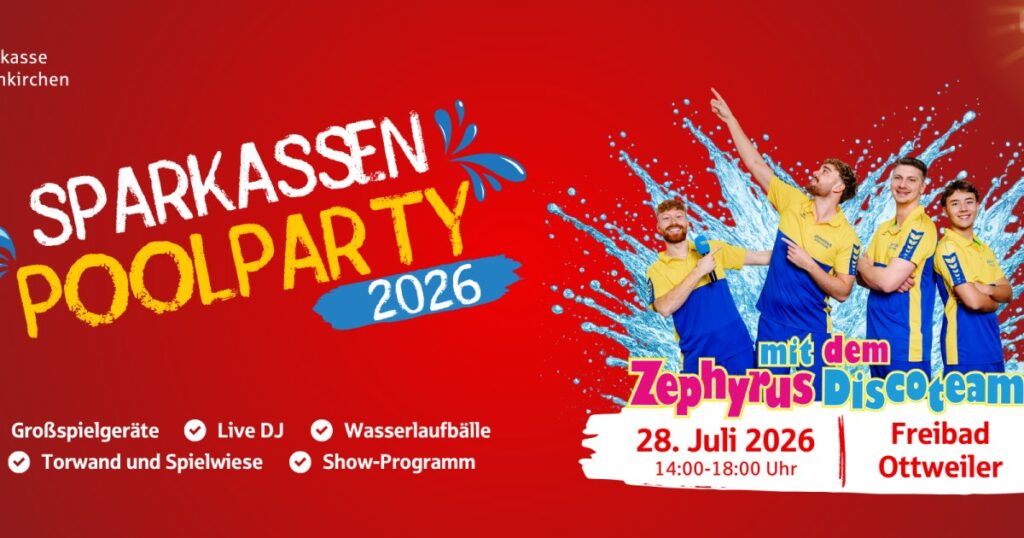 Aktuelles aus Ottweiler | Bild: Stadt Ottweiler Sparkassen-Poolparty