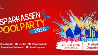 Sparkasse Neunkirchen veranstaltet Poolparty im Freibad Ottweiler