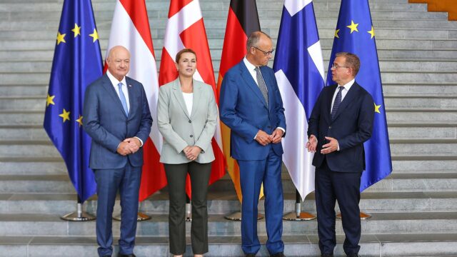 Empfang von `gleichgesinnten` Regierungschefs für Beratung über EU-Finanzrahmen am 27.08.2026
