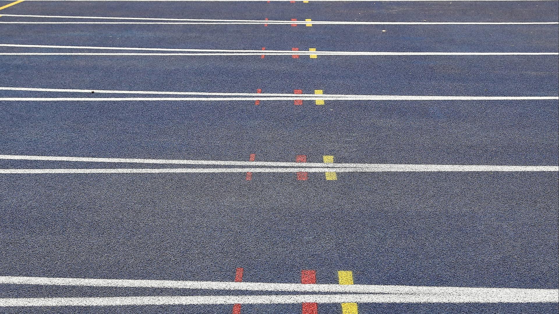 Owen Ansah sprintet zu EM-Gold über 200 Meter 1 Tartanbahn (Archiv)