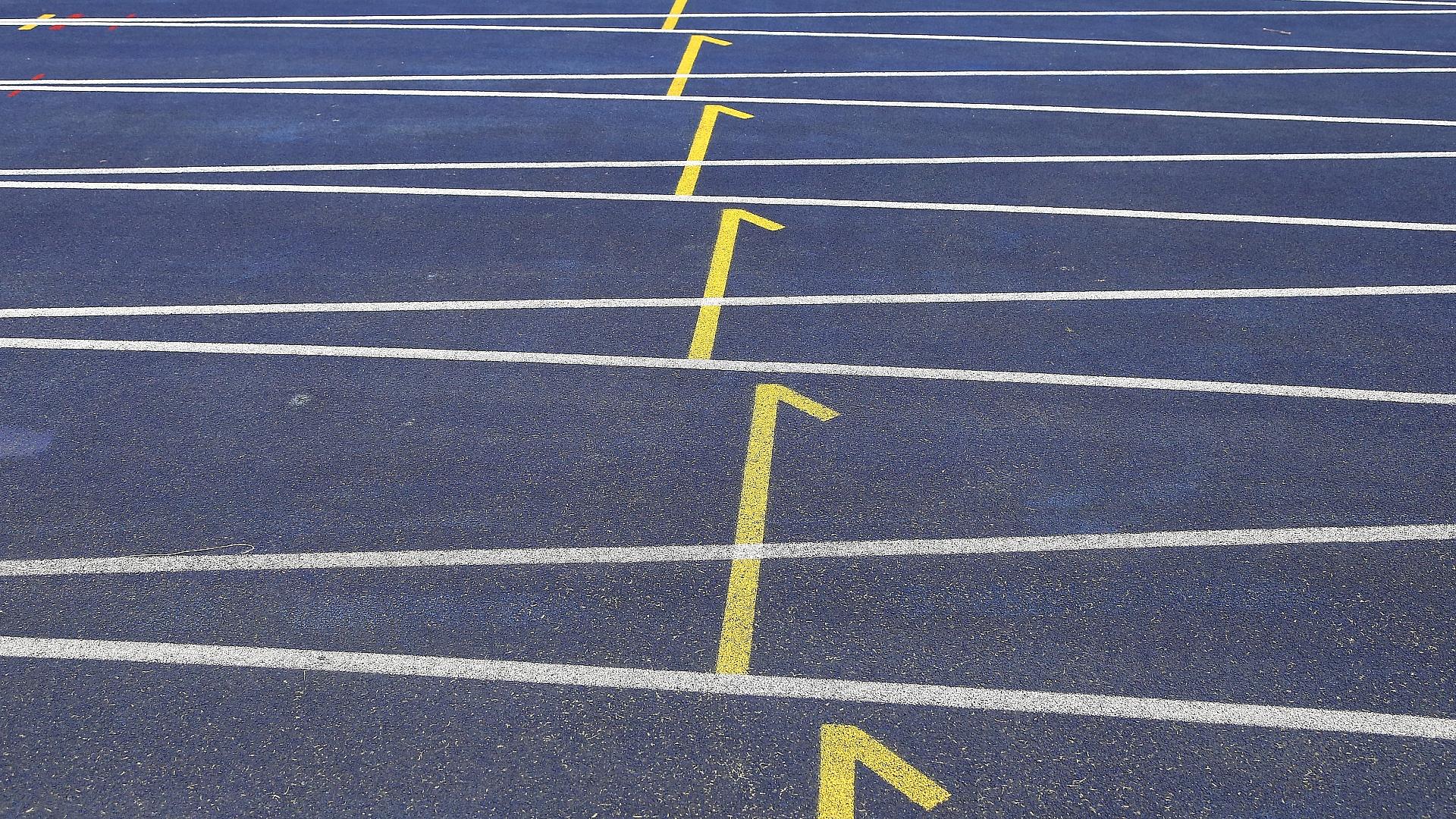 Erste deutsche Gold-Medaillen bei Leichtathletik-EM in Birmingham 1 Tartanbahn (Archiv)
